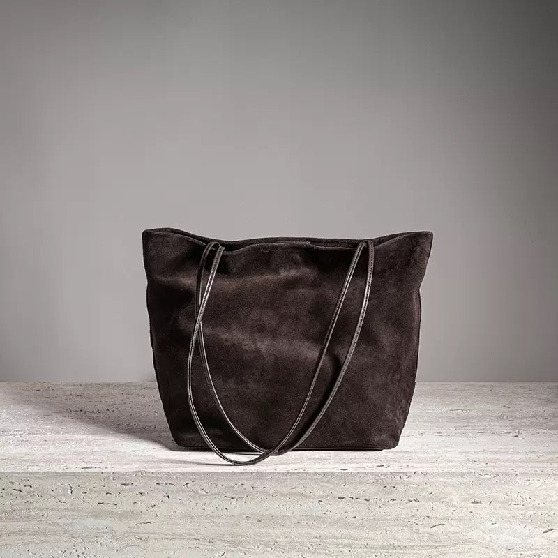 2713 genuine leather large shopping bag