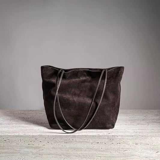 2713 genuine leather large shopping bag