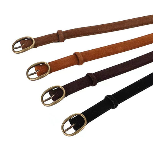 2157 suede leather belt