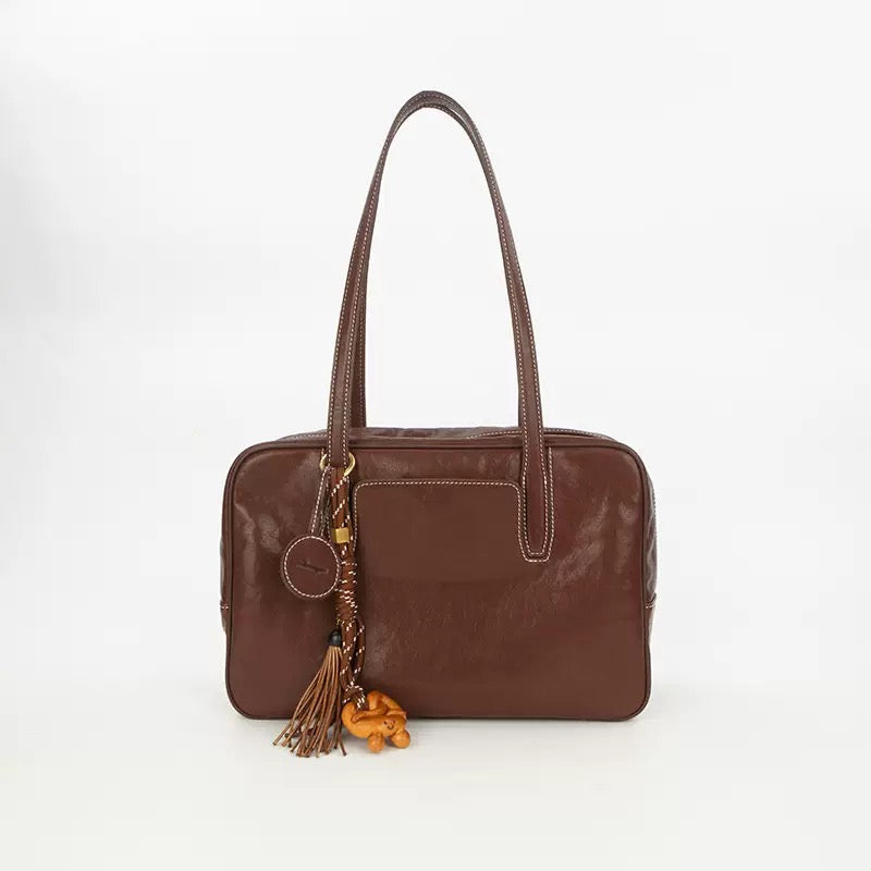 2758 genuine leather women handbag
