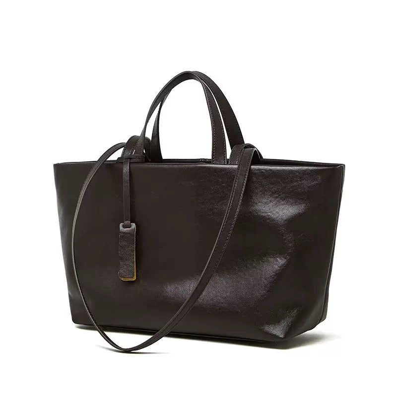 2762 large genuine leather soft handbag