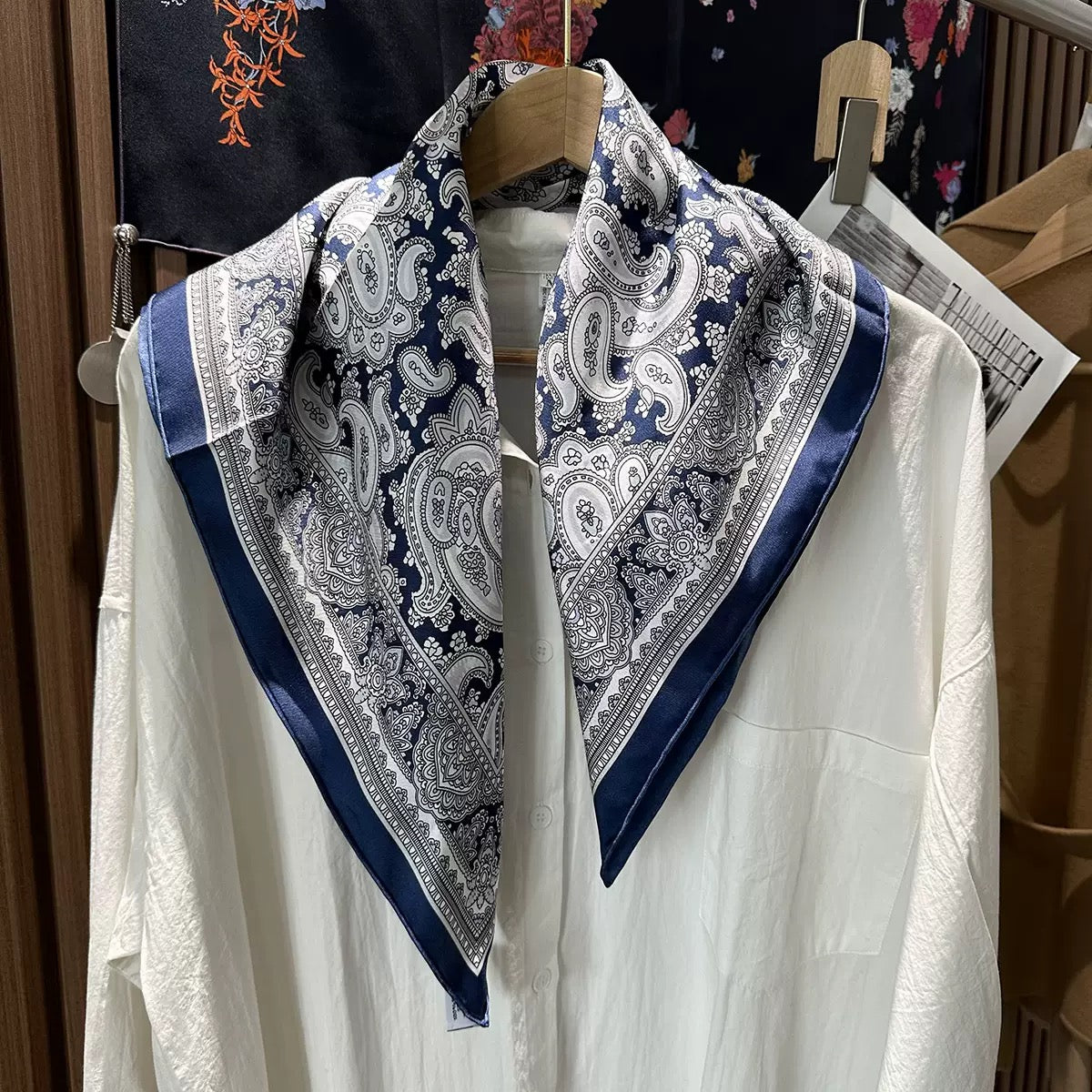 2400 Mulberry silk square scarf
