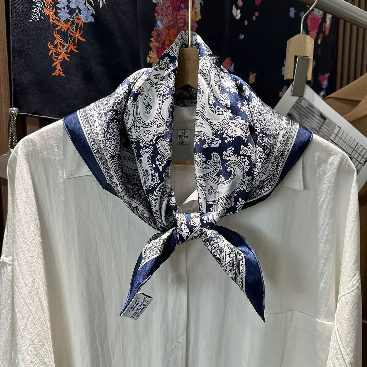 2400 Mulberry silk square scarf