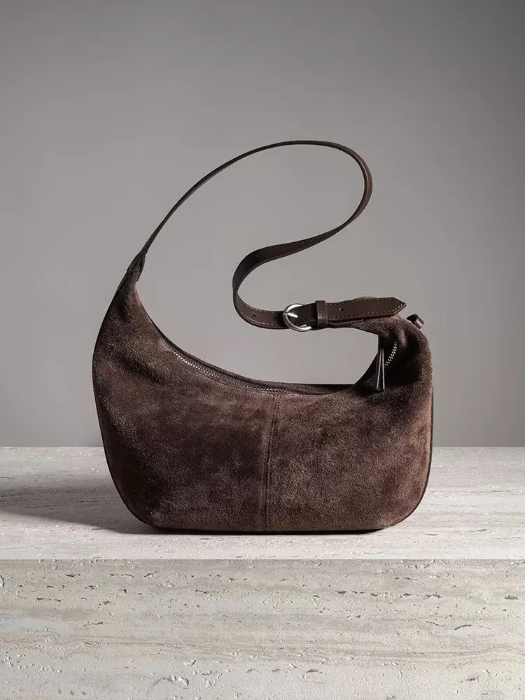 2778 large hobo in suede