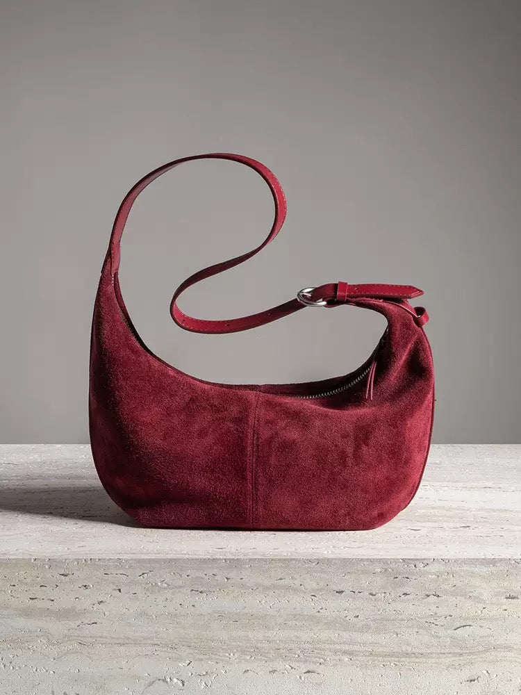 2778 large hobo in suede