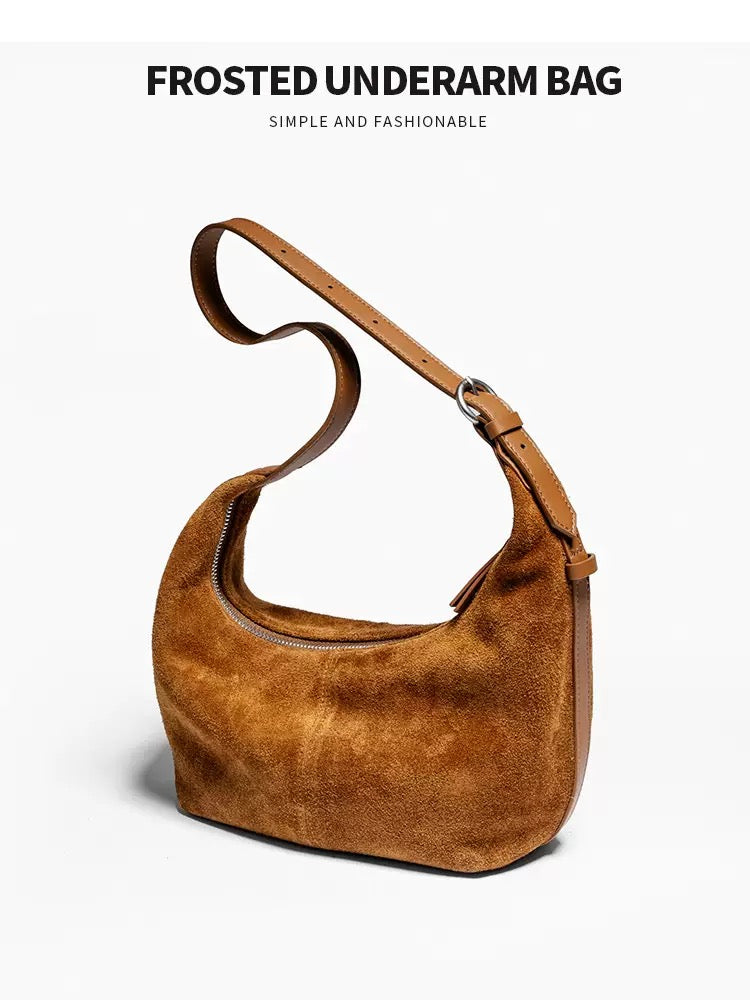 2778 large hobo in suede