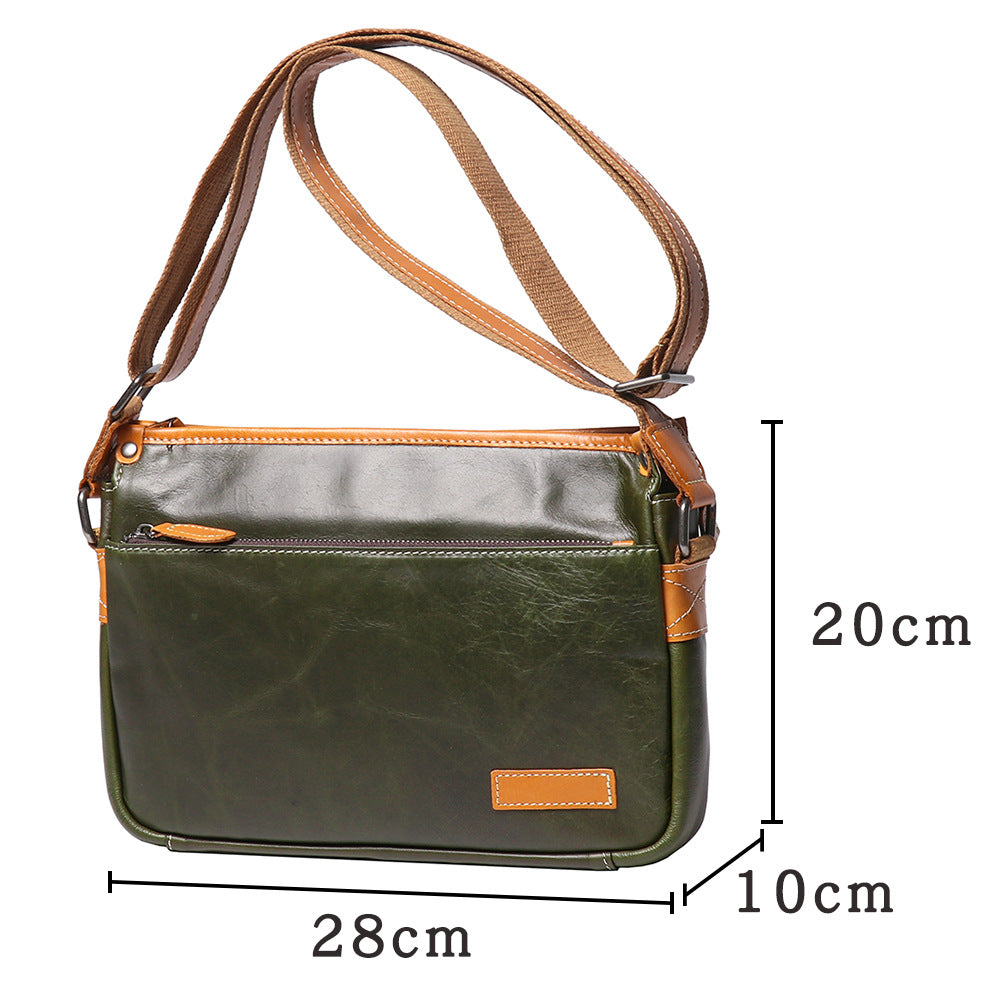 2192-1 oil wax messenger bag