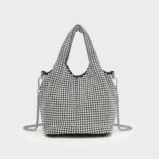 2883 rhinestone bucket handbag