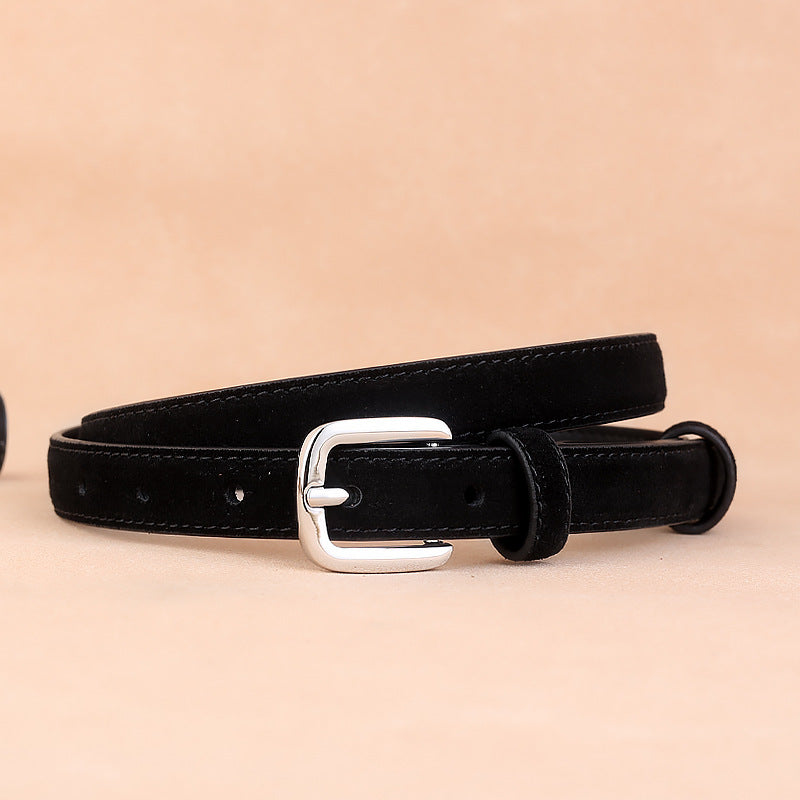 1980 suede leather women belt