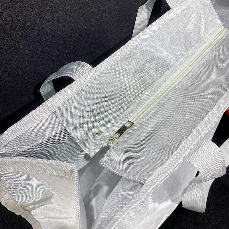 2197 customize transparent mesh bag
