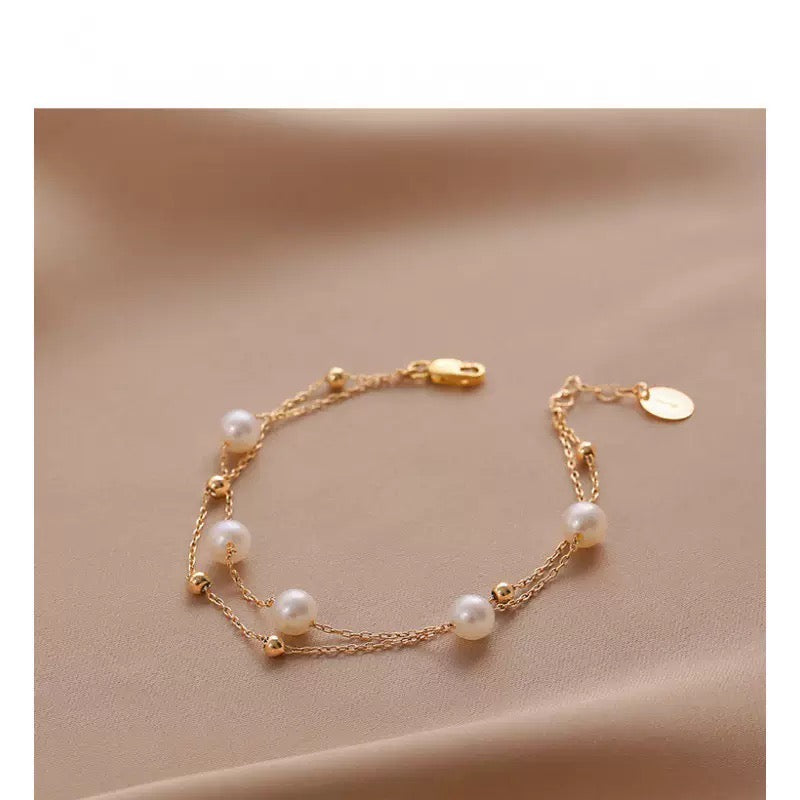 2784 925 silver pearl bracelet