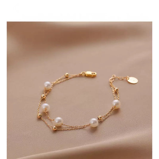 2784 925 silver pearl bracelet