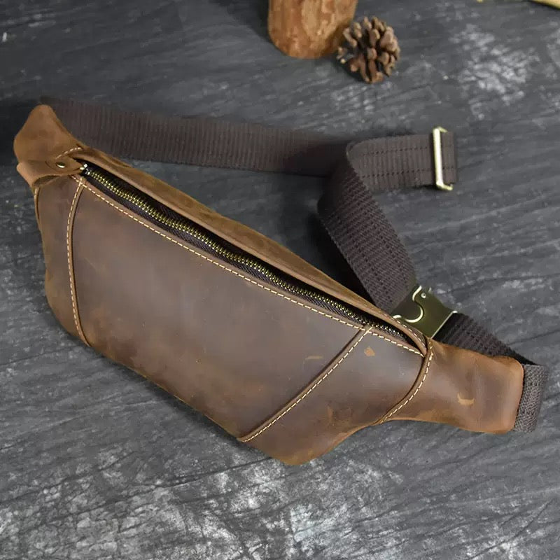 648 calf skin belt bag for men