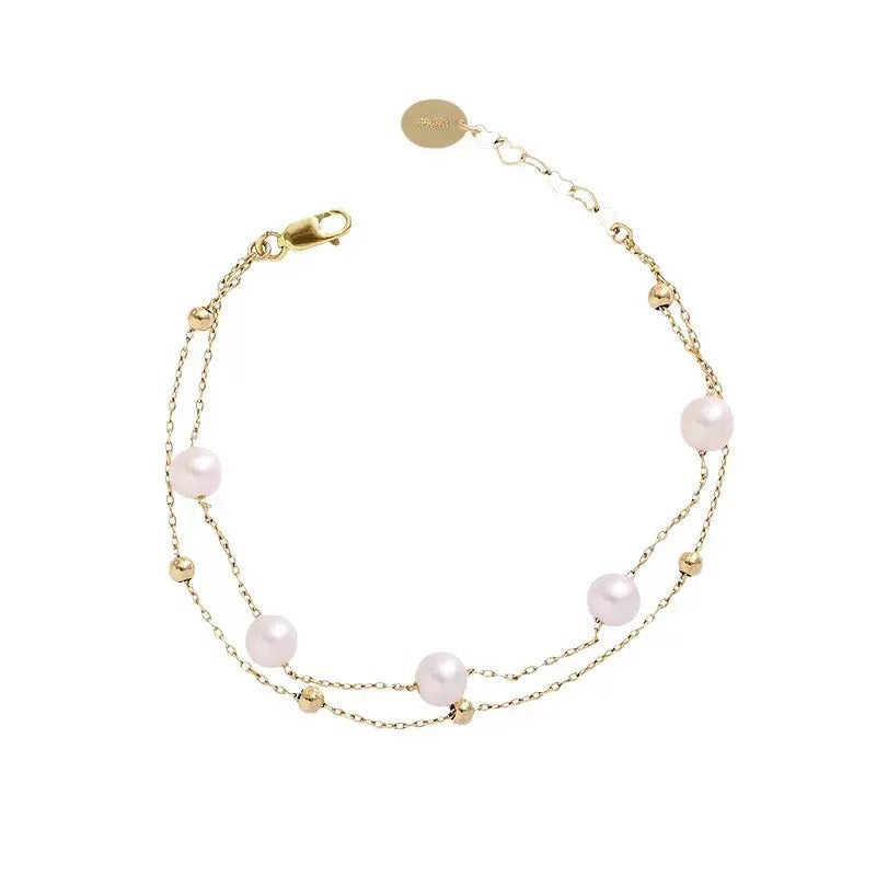 2784 925 silver pearl bracelet
