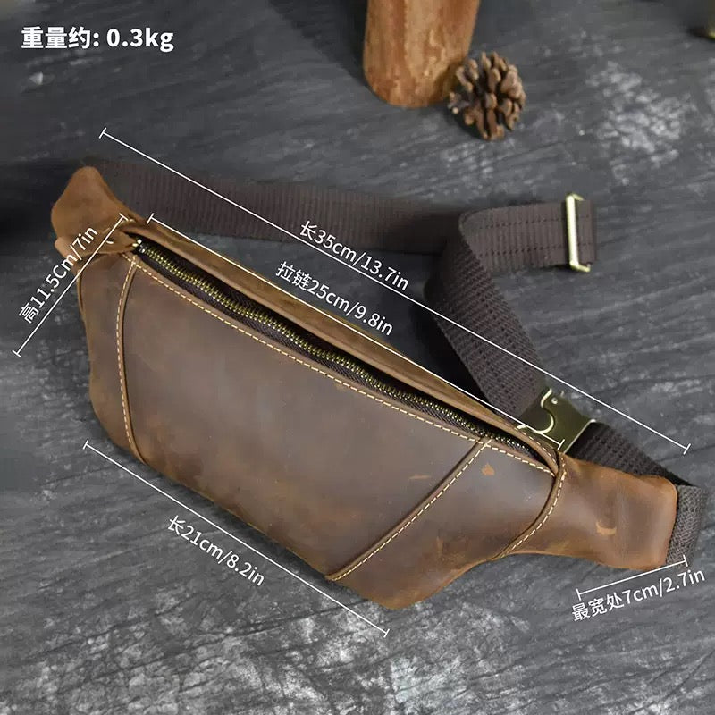 648 calf skin belt bag for men