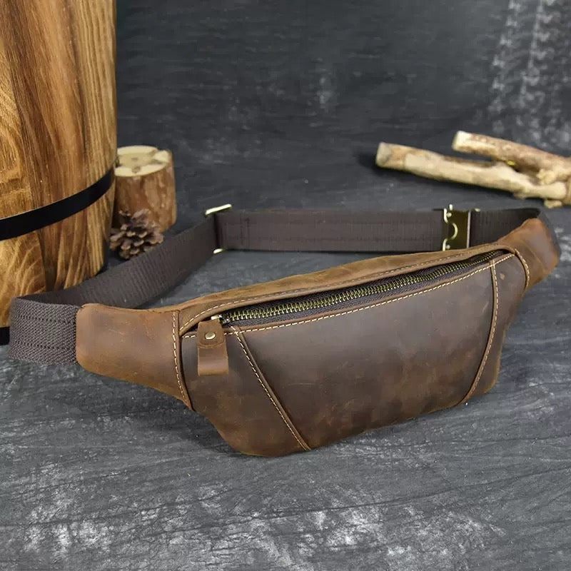 648 calf skin belt bag for men