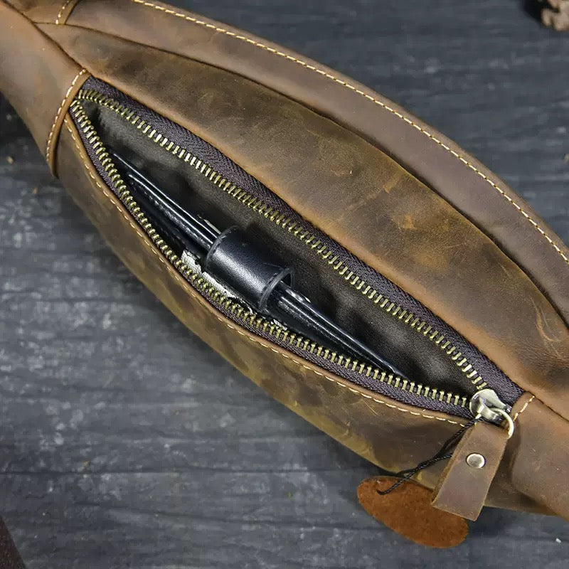 648 calf skin belt bag for men