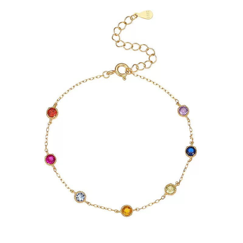 2808 925 silver rhinestone bracelet