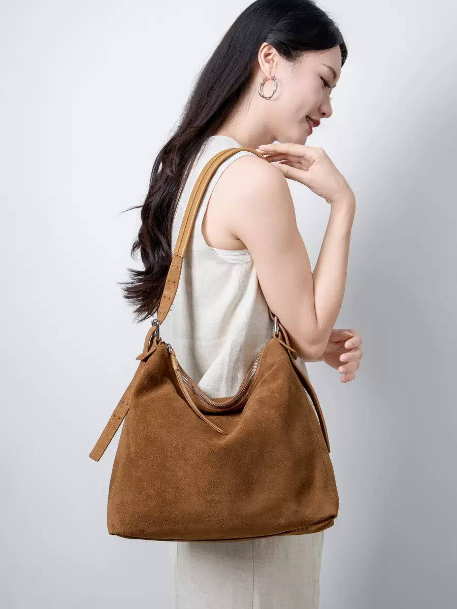 2811 large hobo in suede fedex shipping