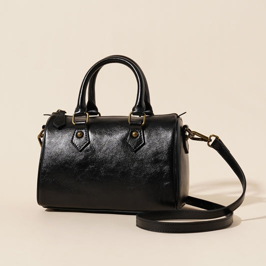 680 customize genuine leather Boston handbag