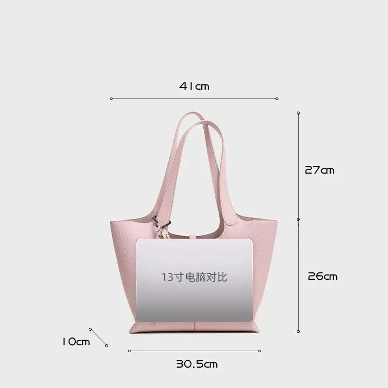 2814 genuine leather large totes