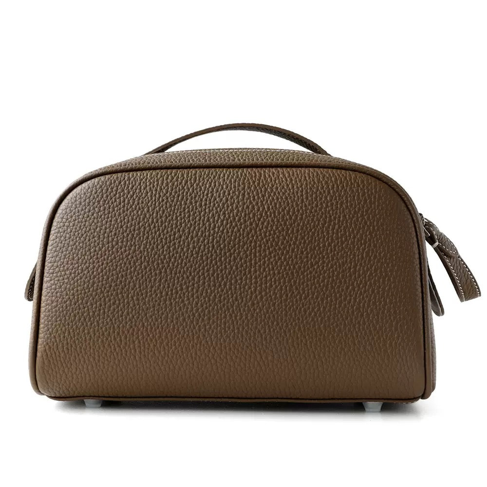 2578 genuine leather portable make up bag