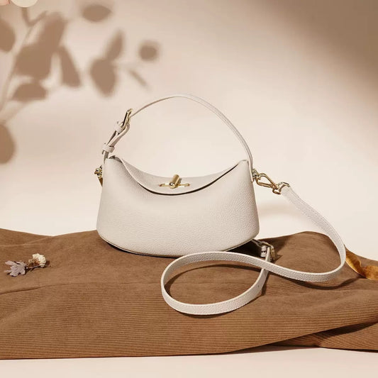 2580 cowhide small crossbody bag for women
