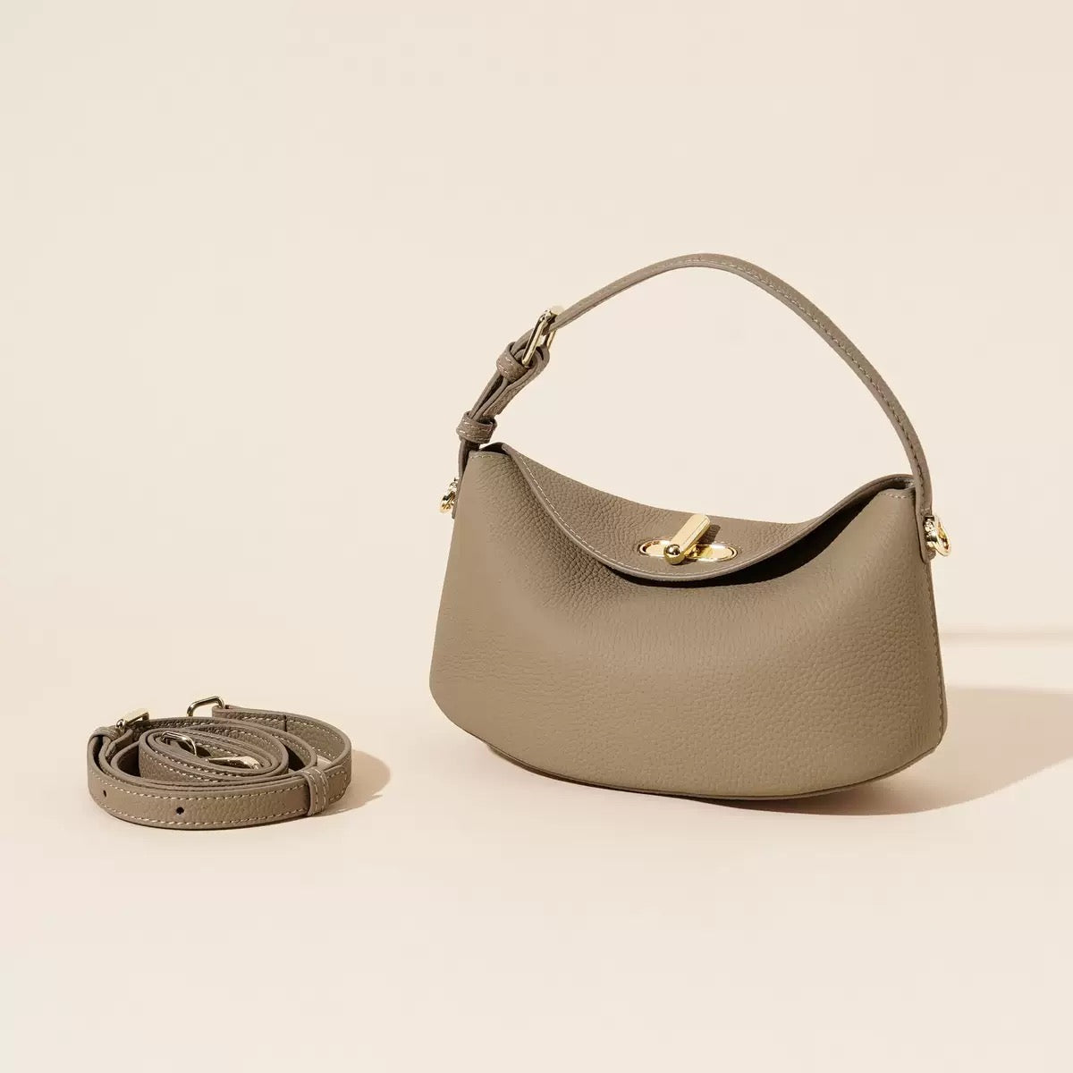 2580 cowhide small crossbody bag for women