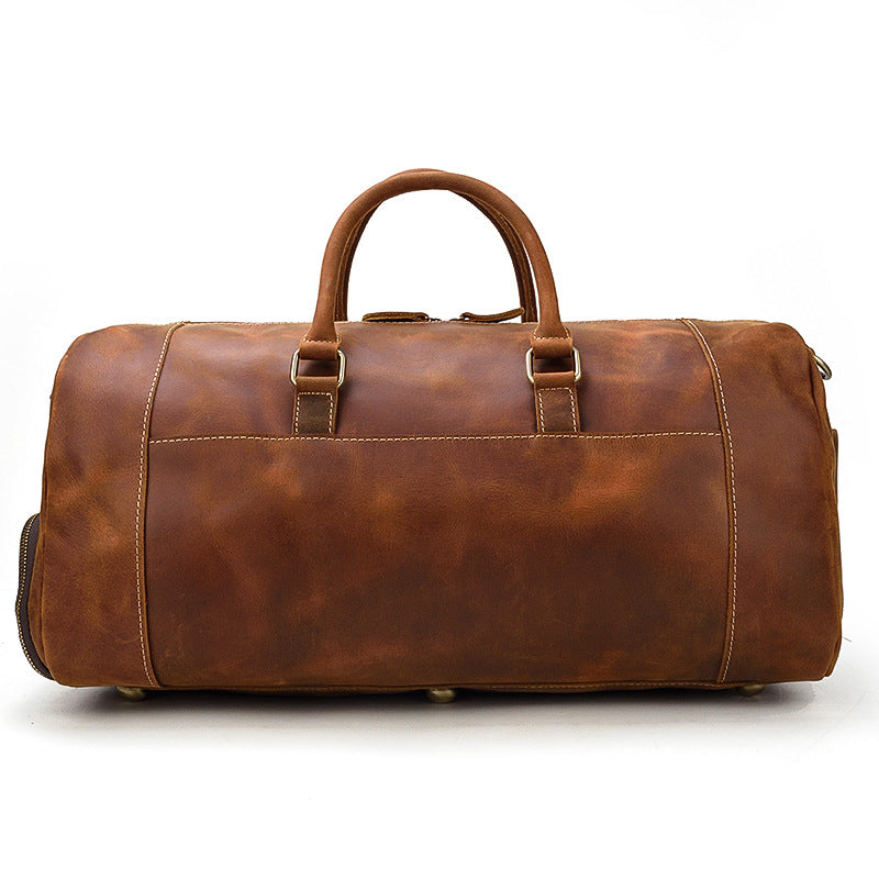 341 genuine leather vintage travel duffle