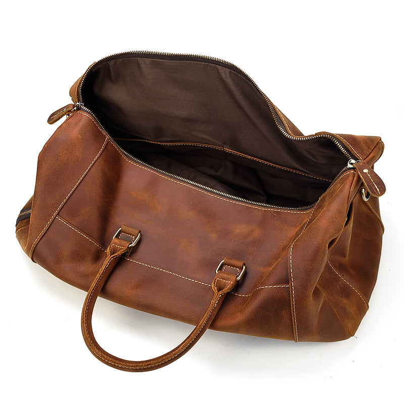 341 genuine leather vintage travel duffle