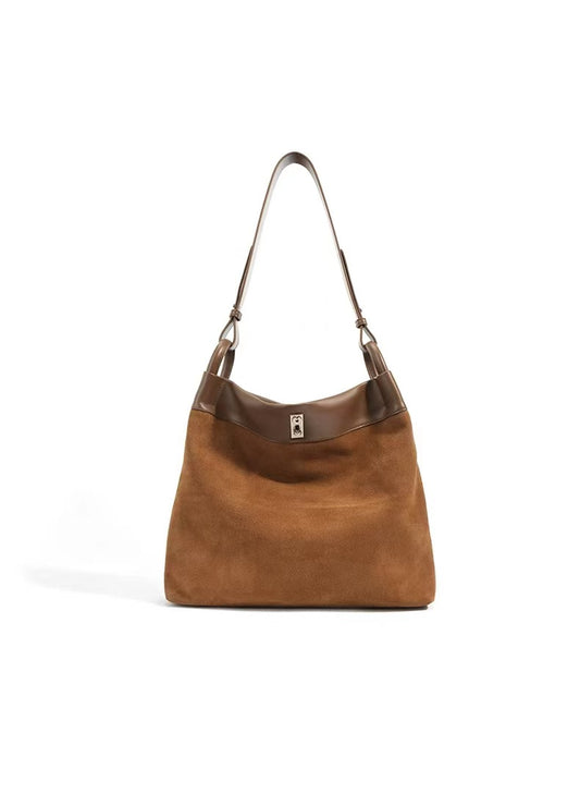 2014 suede leather chain bag