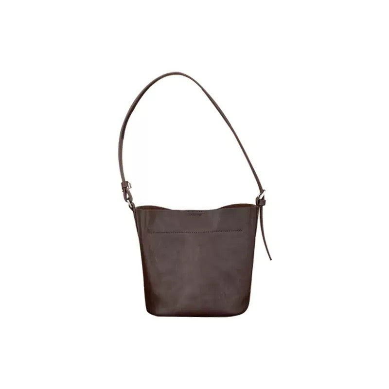 2840 solid genuine leather bucket