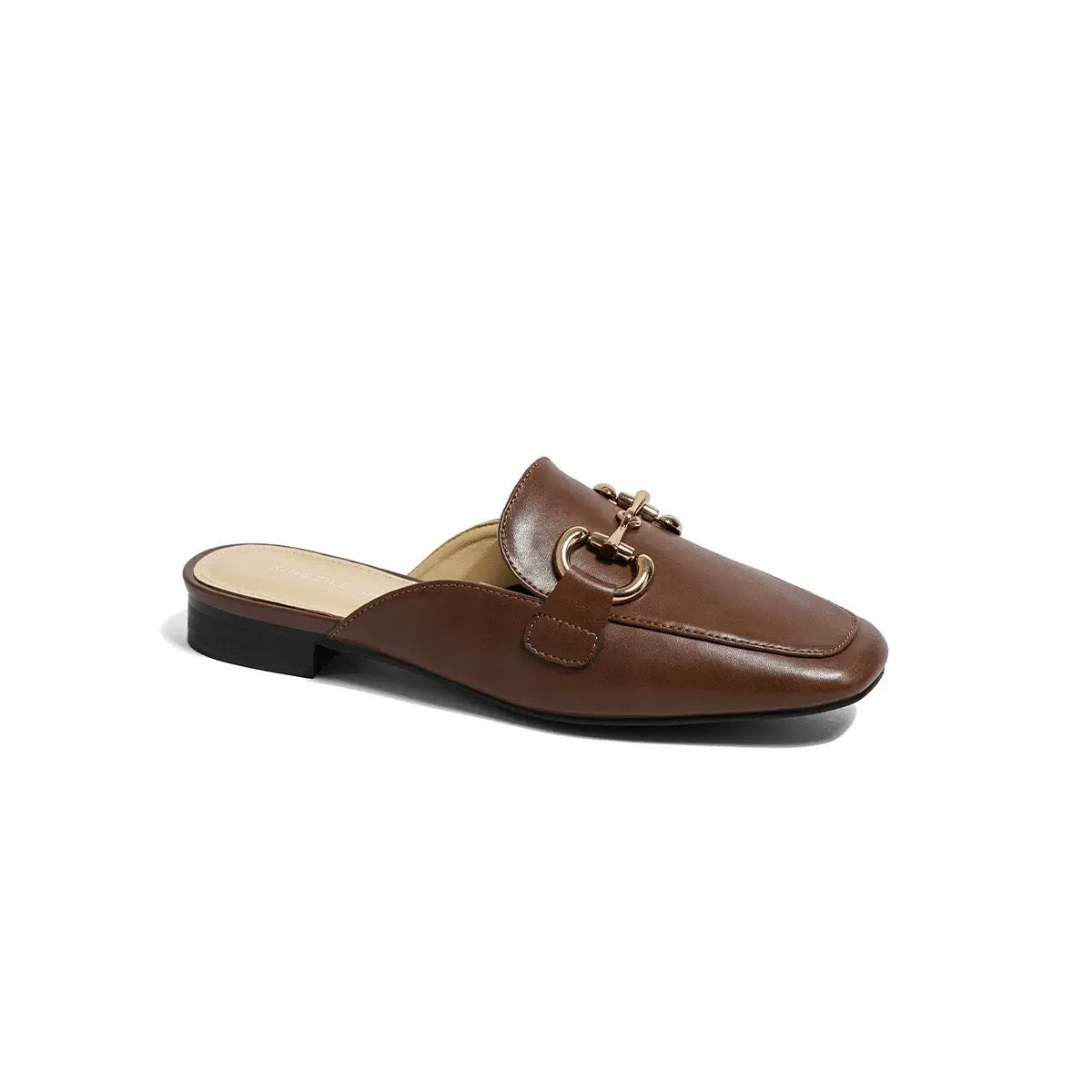 3892 Flat-covered toe mules