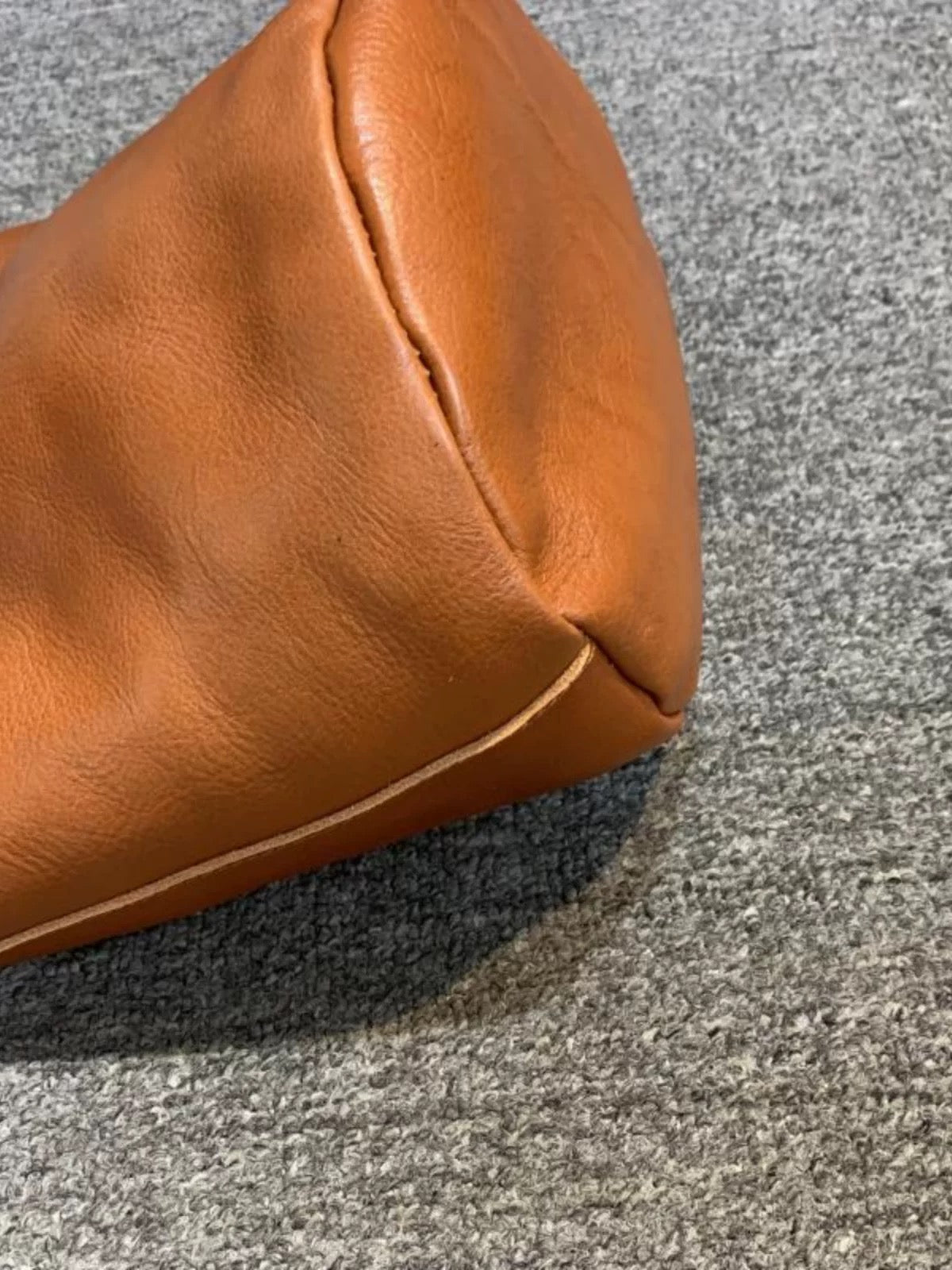 1682-1 genuine leather large bucket handbag