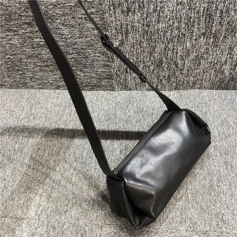 1774 Solid Cowhide Crossbody Bag For Women
