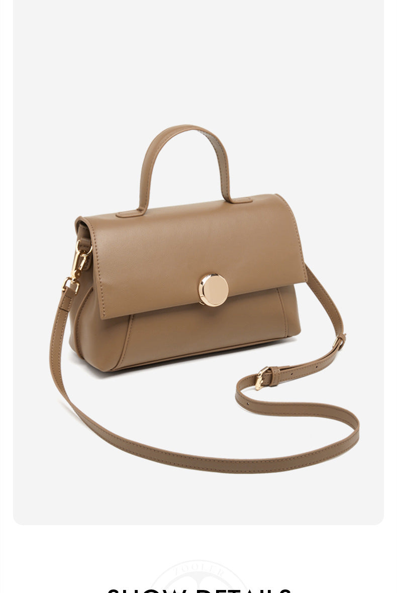 1673 women flap solid handbag