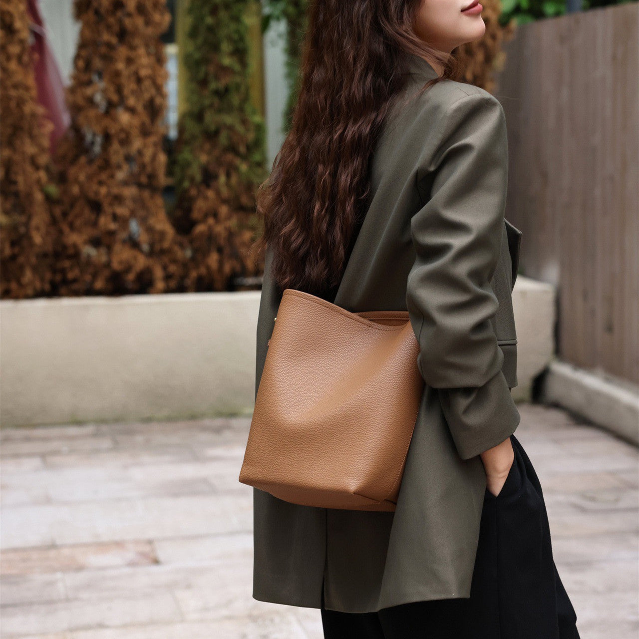 919 small size women bucket bag
