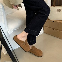 2600 Winter casual closed-toe slide