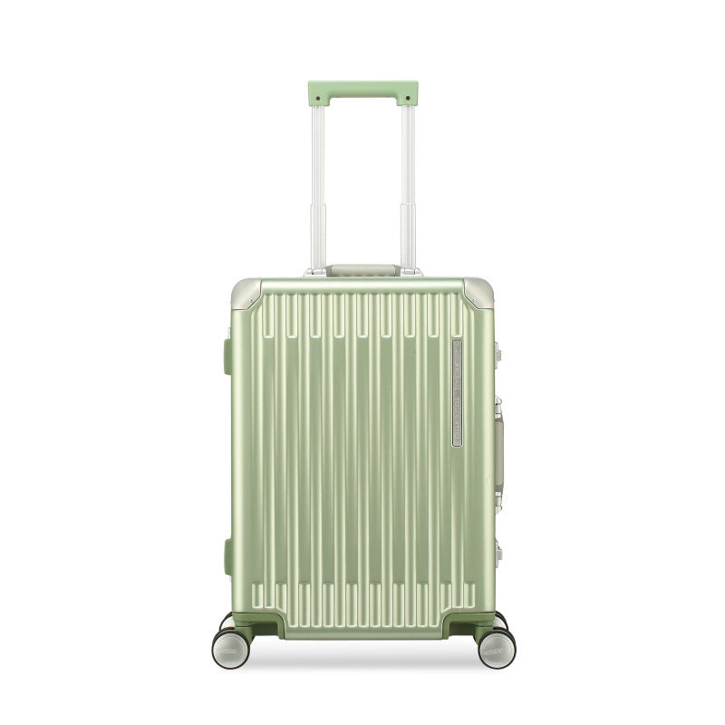 2091- 20inches aluminium suitcase 8 wheel rotating trolley case