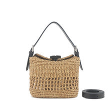 2710 Large raffia woven shopping bag
