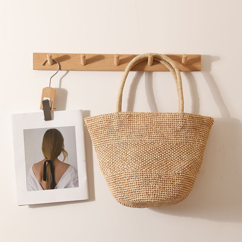3898 fashion hand-made raffia handbag