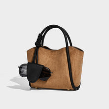 2869 suede leather handbag
