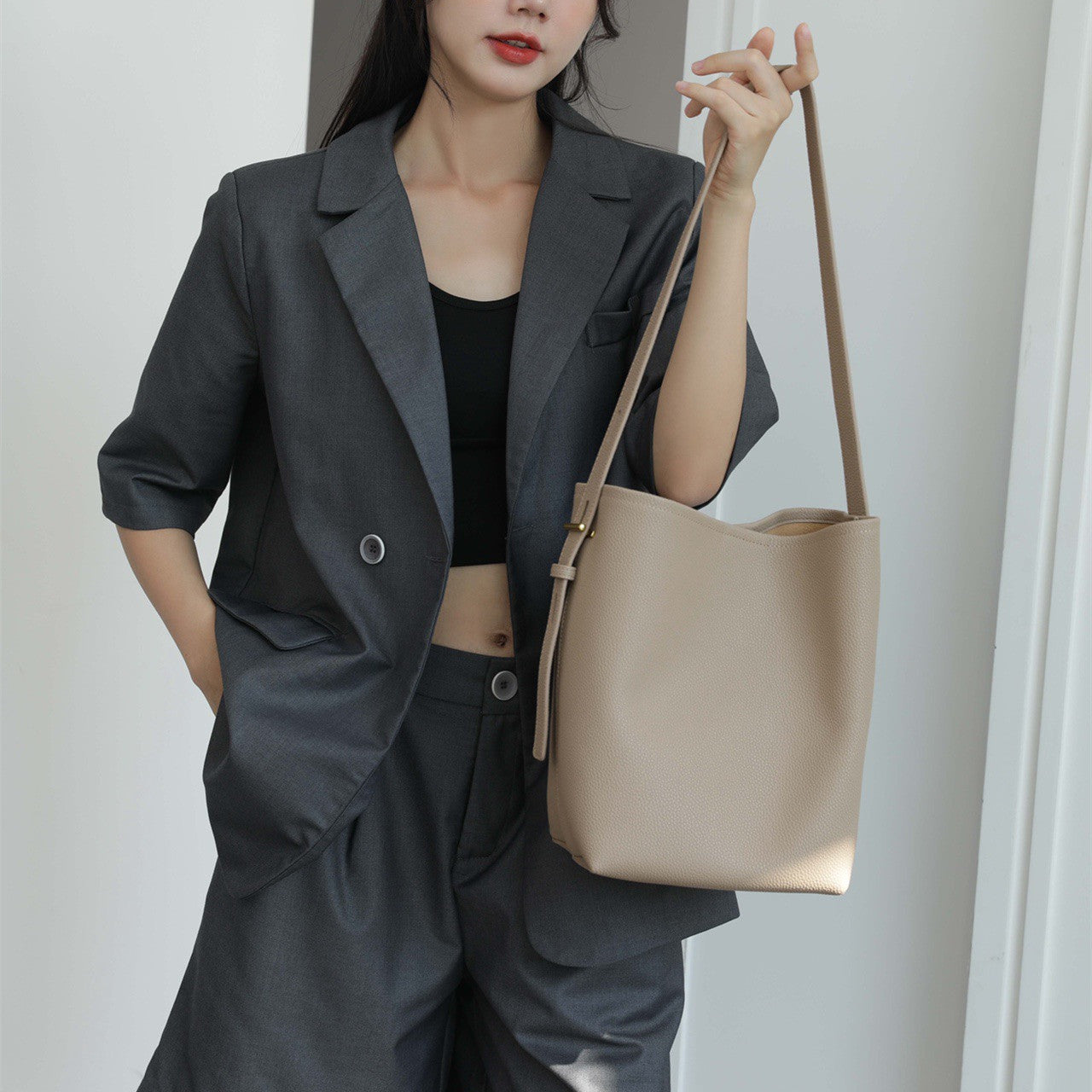 919 small size women bucket bag