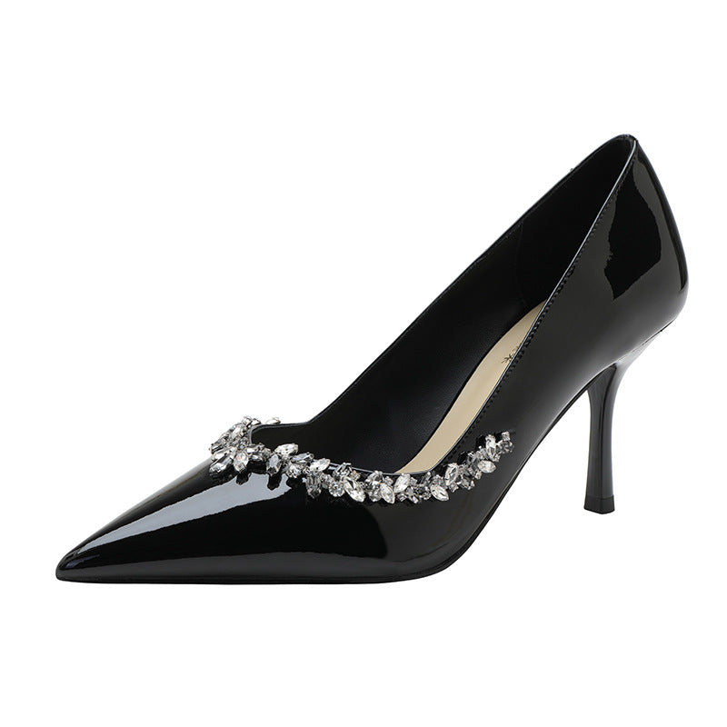 4057 Fashion style rhinestone pumps