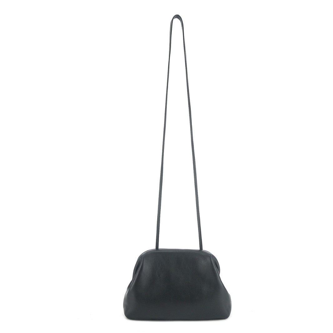 3947 genuine leather solid crossbody bag