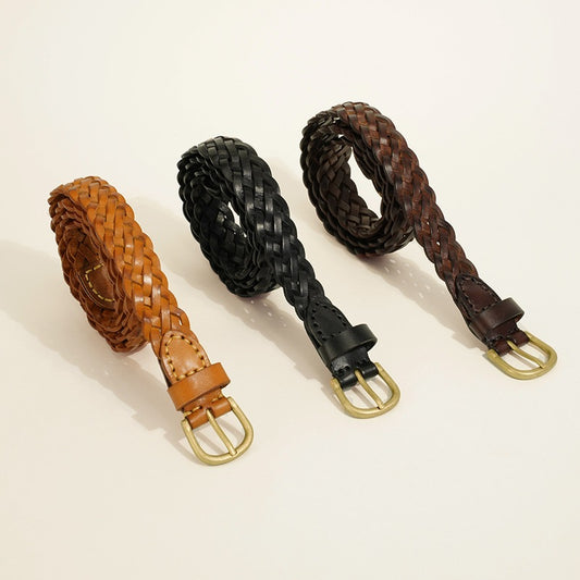 1875 weave leather belt