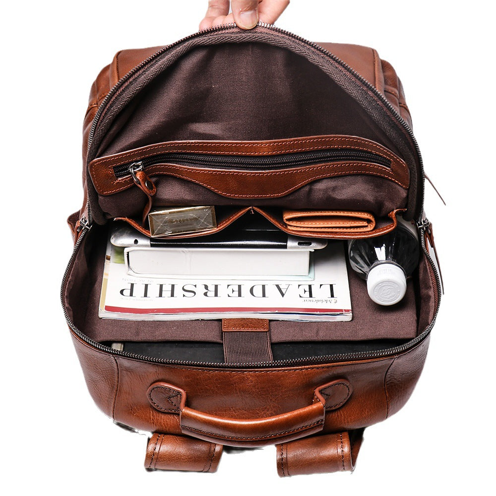 1463 genuine leather vintage large backpack