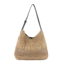 2710 Large raffia woven shopping bag