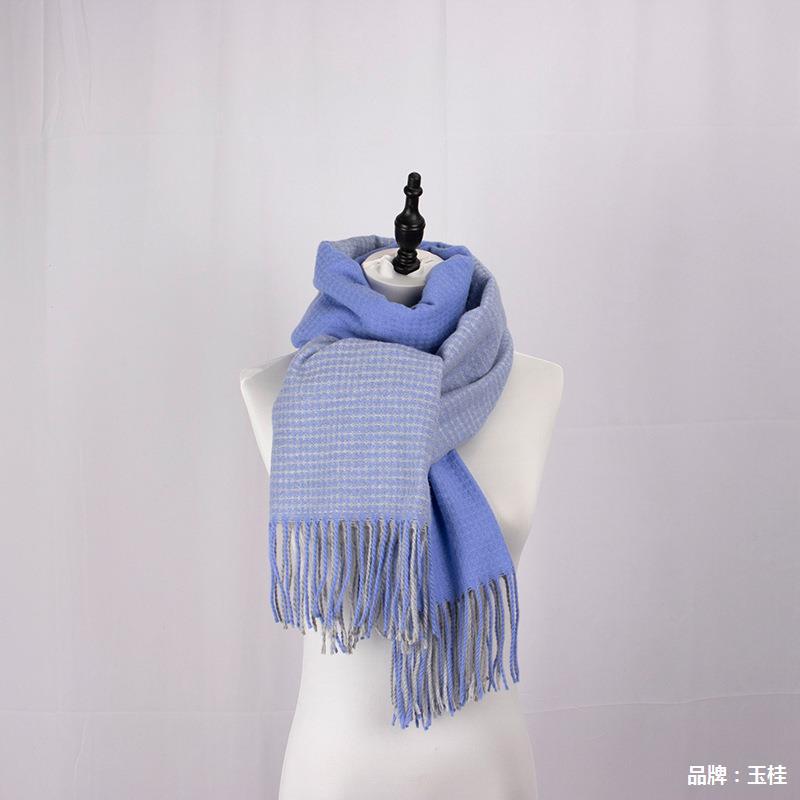 BT-S1 plaid cashmere scarf
