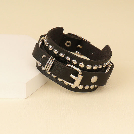 1884 leather bracelet